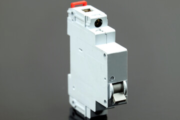 electrical fuse on black background