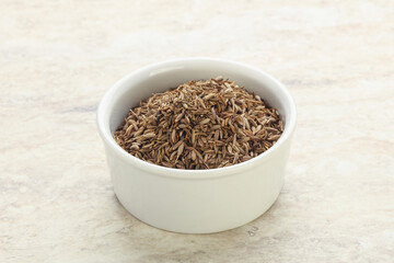 Zira seeds in the bowl