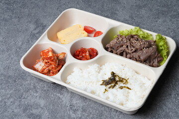 beef rice bento