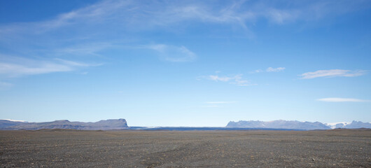 View on Skaftafell national park (glacier), Iceland