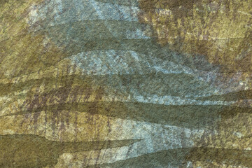 Abstract art background dark blue and brown colors. Watercolor painting on canvas with beige soft gradient.