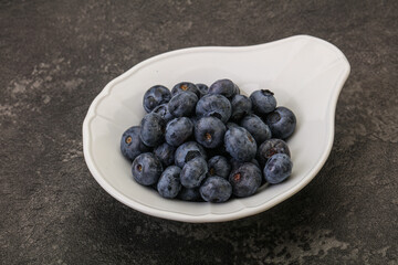 Ripe sweet tasty blueberries heap