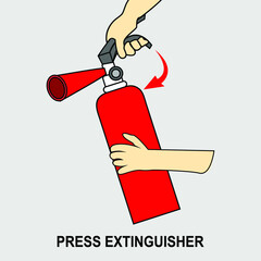 Fire extinguisher icon symbol - obrazy, fototapety, plakaty