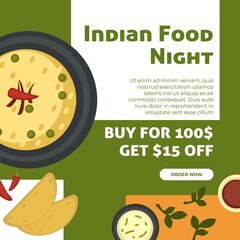 Indian food night, order online at website page