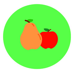 Stickers of berries and fruits. various minimal design fruit tags for sweet drinks or ice cream collection of vegan simple icons. Vector set of fresh Fruits group of cut out cartoon fruits and berries