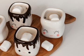 mugs for marshmallows, cute mugs, mugs