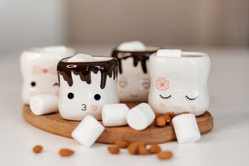 mugs for marshmallows, cute mugs, mugs