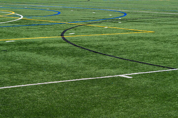 Sports Field Details - Lines, Patterns, Turf, Goals