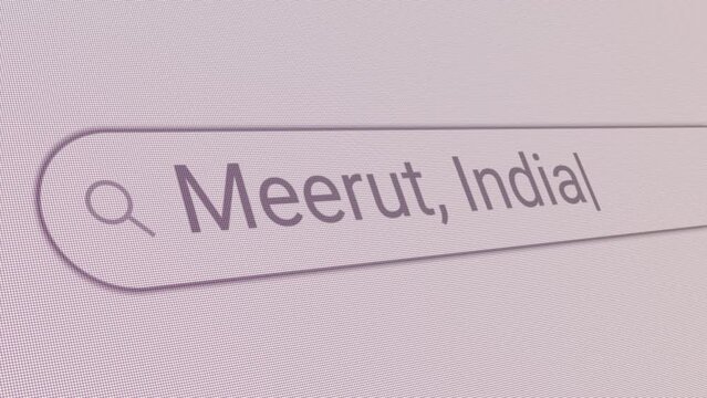 Search Bar Meerut India 
Close Up Single Line Typing Text Box Layout Web Database Browser Engine Concept