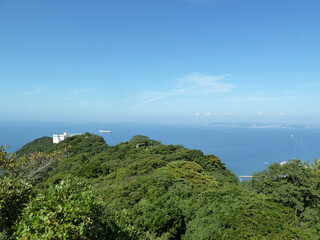 Fototapeta na wymiar 鋸山の山頂から望む東京湾（千葉県鋸南町）