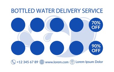 Bottled water delivery service, discounts order