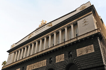 Obraz premium Napoli, il Teatro San Carlo