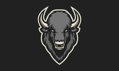 buffalo with flat color logo
