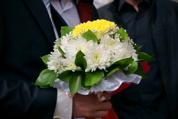 Bride's bouquet close-up