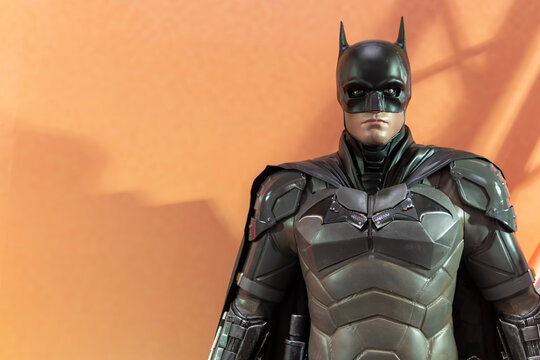 Statue of Batman from The Batman. This is a road show promotion for the latest DC movie