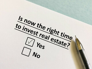 Questionnaire about investment