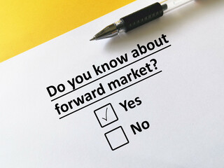 Questionnaire about investment