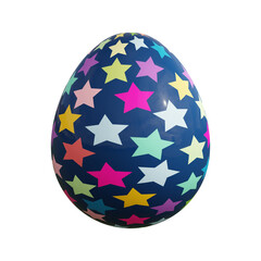 3D rendering Easter egg isolated on white background
