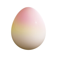 3D rendering Easter egg isolated on white background