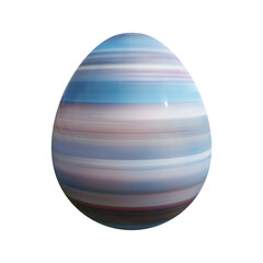 3D rendering Easter egg isolated on white background