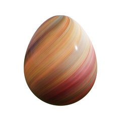 3D rendering Easter egg isolated on white background