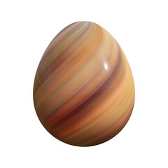 Obraz premium 3D rendering Easter egg isolated on white background