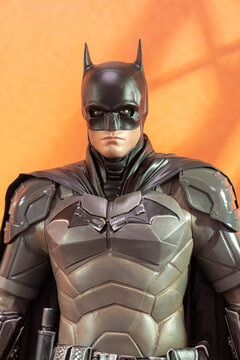 Statue of Batman from The Batman. This is a road show promotion for the latest DC movie