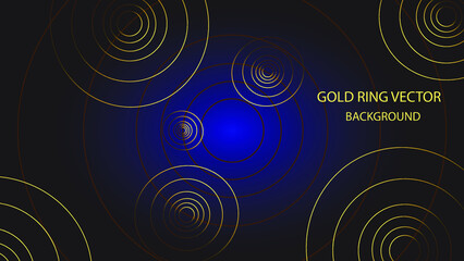 Luxury gold ring vector background. suitable for banner, poster, webinar