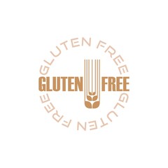 Gluten free icon isolated on white background