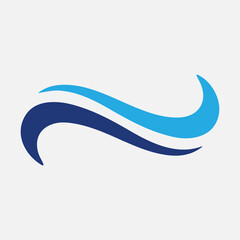 Water, Wave Element Logo Vector Design Template.
