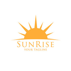 Sun Logo Vector Design Template.