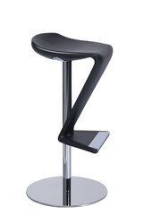 tabouret chrome noir