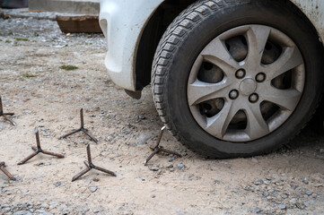  Spikes to puncture the tires of Russian military vehicles during the war