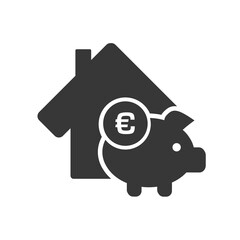 Eigenheim und Geld - Vektor iIllustration