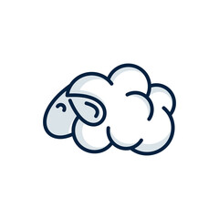 sheep logo design vector illustration
