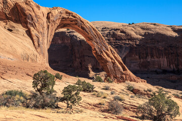 Daytime Sun on Corona Arch, Moab, Utah