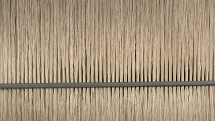 Honey brown hair being combed with plastic comb | Hair loss treatment concept