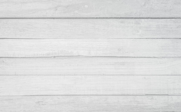 White wood plank texture background. Vintage wooden board wall painted weathered decoration.