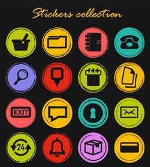 E-commerce interface icons set