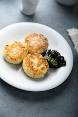 Traditional homemade cottage cheese cakes
