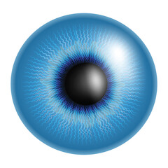 Closeup blue eye ball