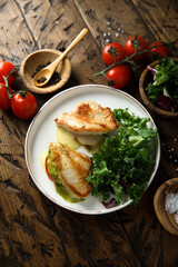 Chicken stuffed with pesto, tomato and cheese