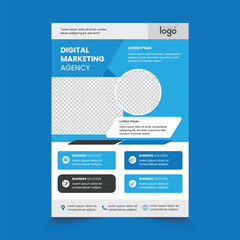Obraz premium Corporate Business Flyer design template editable print ready file