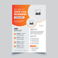 Corporate Business Flyer design template editable print ready file