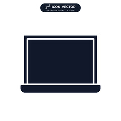laptop devices icon symbol template for graphic and web design collection logo vector illustration