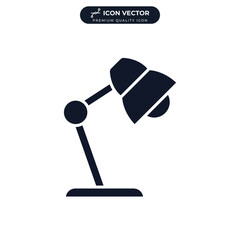 Desktop Lamp icon symbol template for graphic and web design collection logo vector illustration