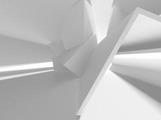 White Modern Background. Abstract Building Concept