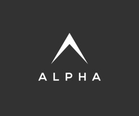 A Letter Triangle Logo. A Logo Design