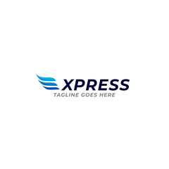 Fototapeta premium Fast Express Delivery Logo designs template, Logistic Logo designs concept vector