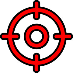 crosshair icon vector